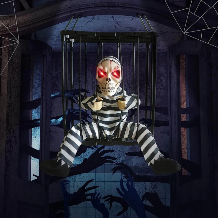 🎃Early Halloween Sale☠️ - Glowing Motion Skeleton Prisoner
