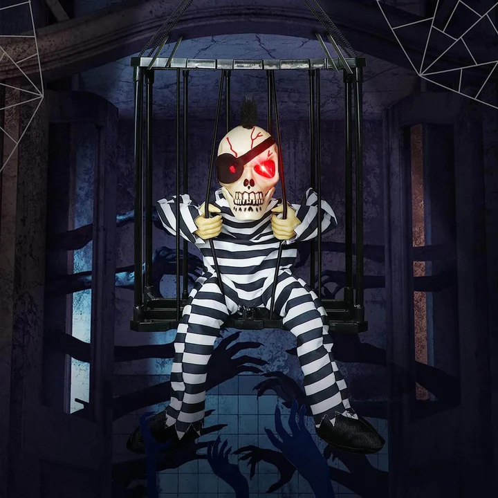 🎃Early Halloween Sale☠️ - Glowing Motion Skeleton Prisoner