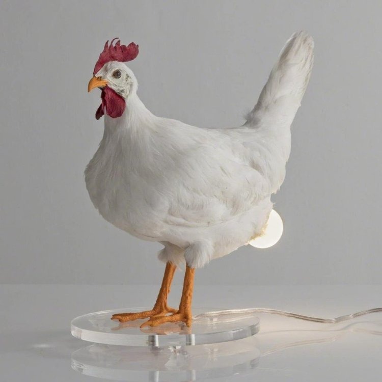 2022 New Chicken Egg Lamp - Rooster Table Lamp