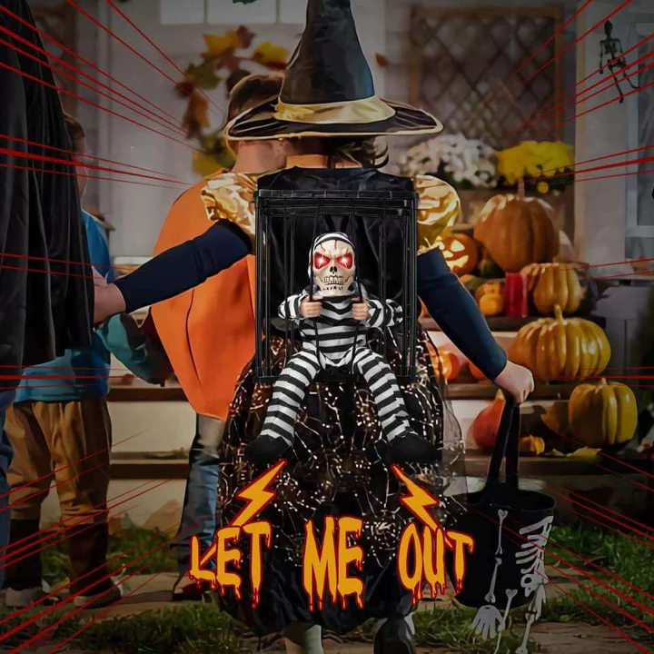 🎃Early Halloween Sale☠️ - Glowing Motion Skeleton Prisoner