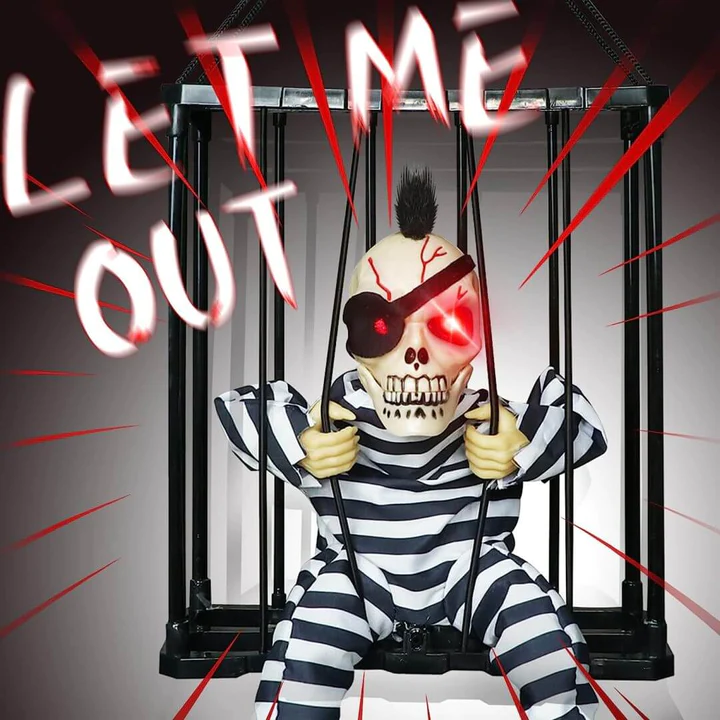 🎃Early Halloween Sale☠️ - Glowing Motion Skeleton Prisoner