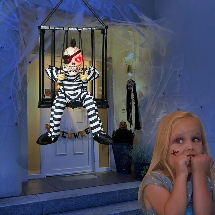 🎃Early Halloween Sale☠️ - Glowing Motion Skeleton Prisoner
