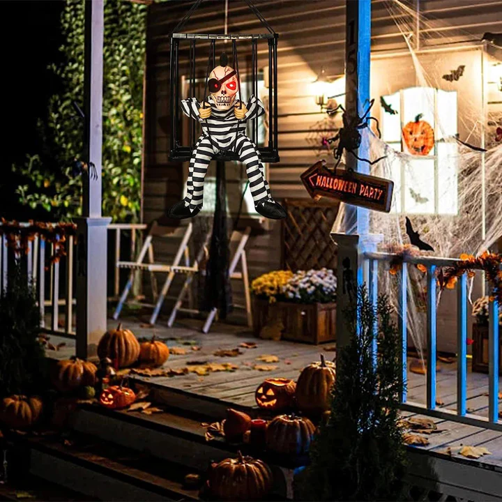 🎃Early Halloween Sale☠️ - Glowing Motion Skeleton Prisoner