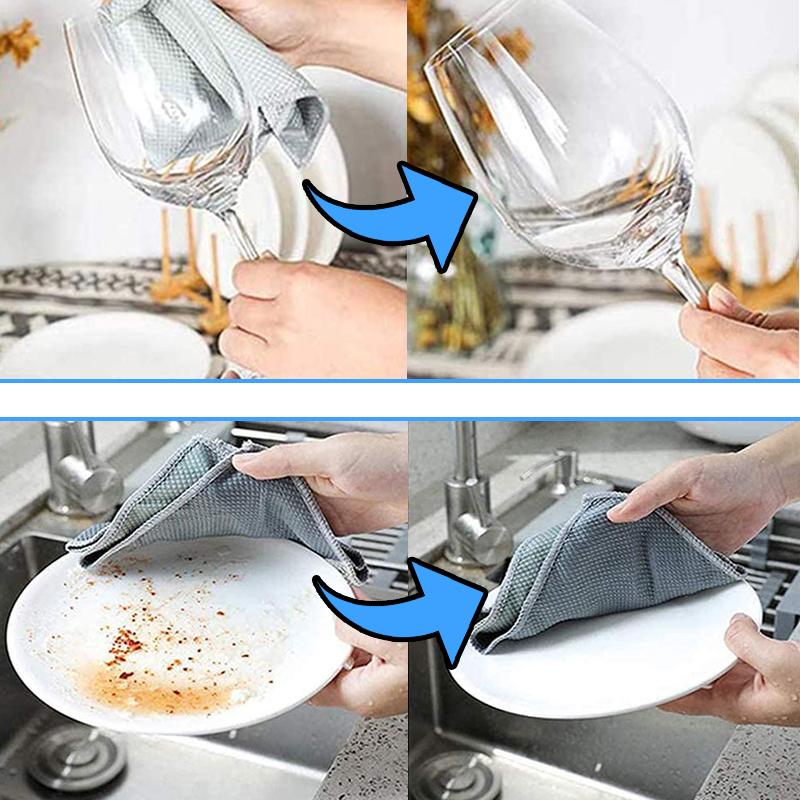 ( Reusable) Streak Free Miracle Cleaning Cloths - ⭐Buy 2 Get 1 Free