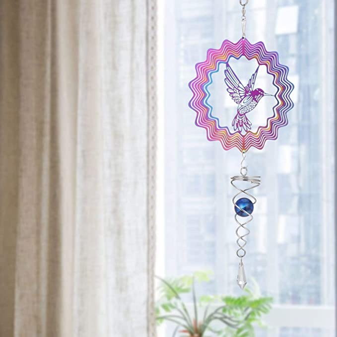 🔥Hot Sale SAVE $10-🐦Hummingbird Hanging Wind Spinner