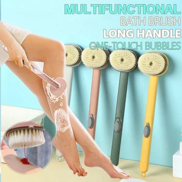 🛀Long Handle Liquid Bath Brush