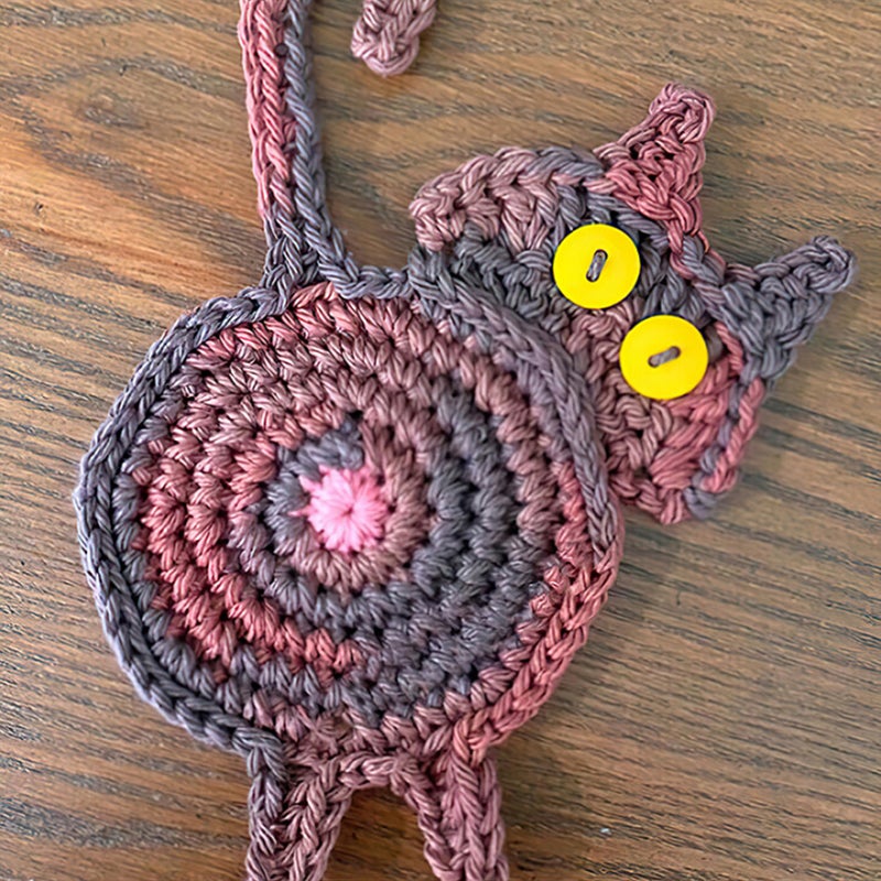 🔥New Arrival🔥Cute Knitted Kitten Butt Coasters💕