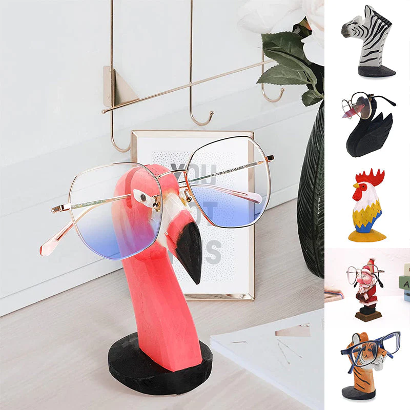 🐅🦓🎅🐓 3D Animal Spectacle Stand Made of Wood