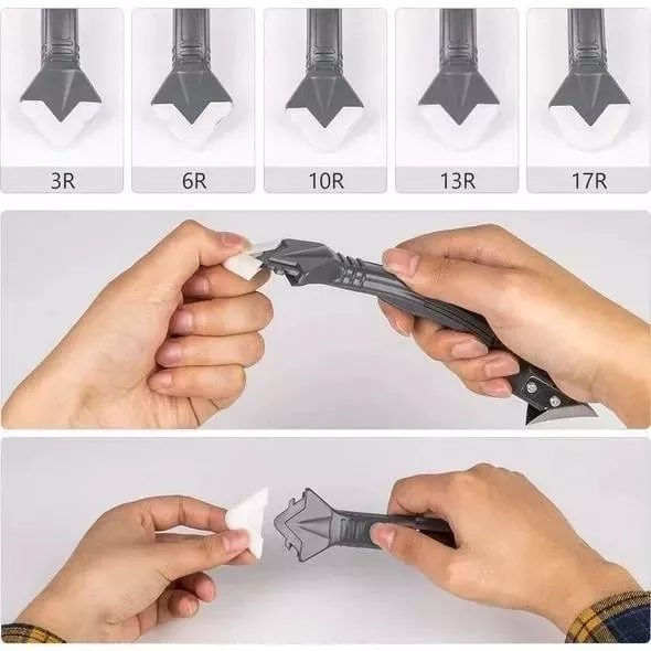 Multifunctional glue scraper