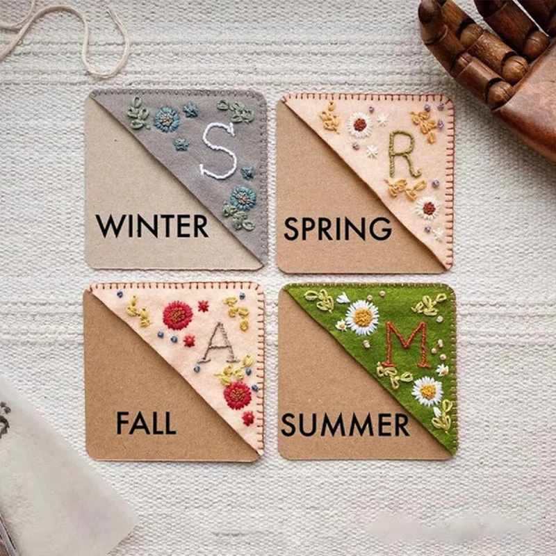New Year's Promotion 49% Off - Personalized hand embroidered corner bookmark📚