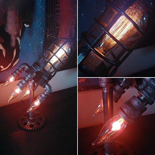 🔥 48% OFF🔥Steampunk Rocket Lamp🚀