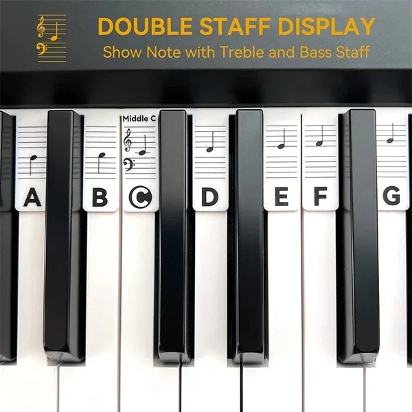 🔥New Year's Promotion 49% Off - Removable Piano Keyboard Note Labels🎶