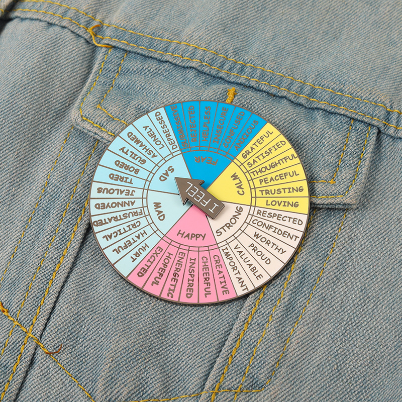 Mood Spinner Pin Badge