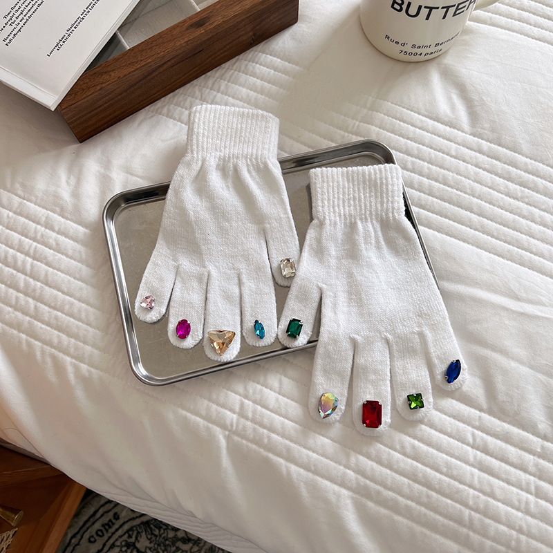 Nail Art Rhinestone Gloves