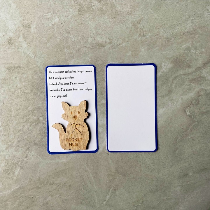 💖Precious Gifts🎁Personalized Wooden Pocket Animal Hug