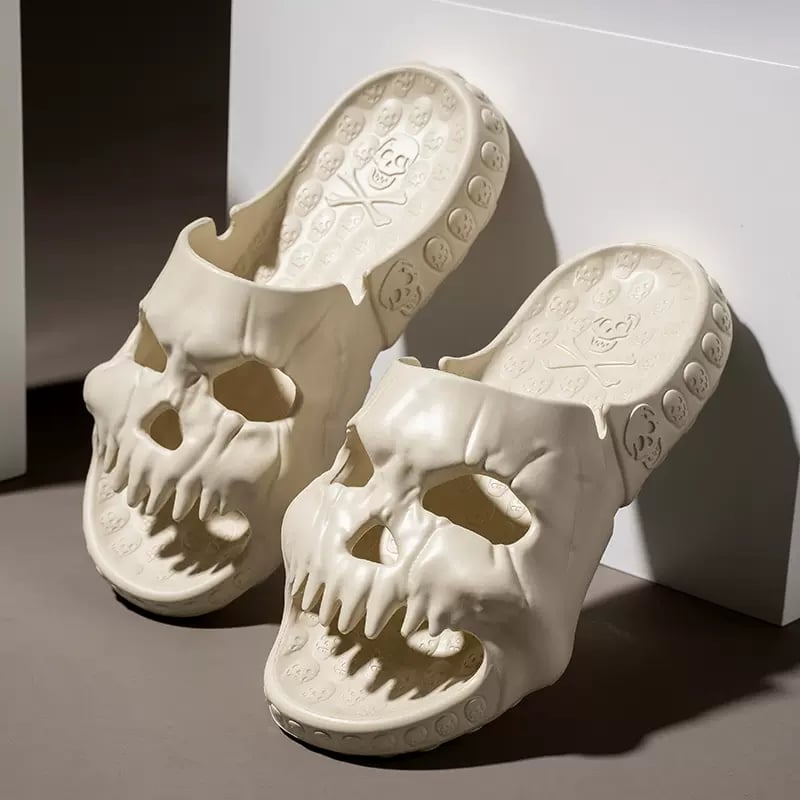 2023 Summer Skull Design Single Band Slides