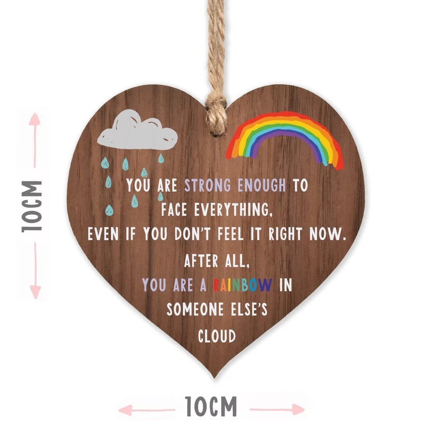 🌷Thinking of you cheer up-💖A wooden plaque gifts
