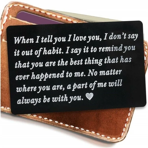 🎁Valentine's Day Gift- Mini Laser Engraved Wallet Card💗