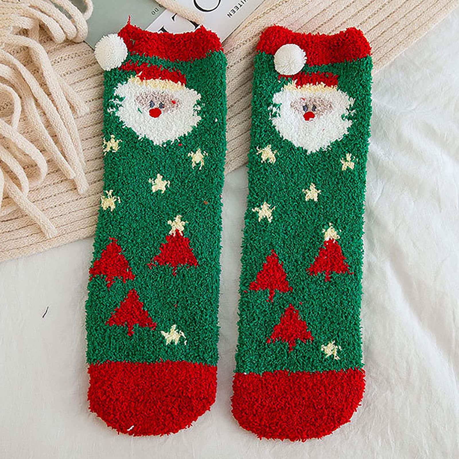 Christmas cute coral fleece warm socks