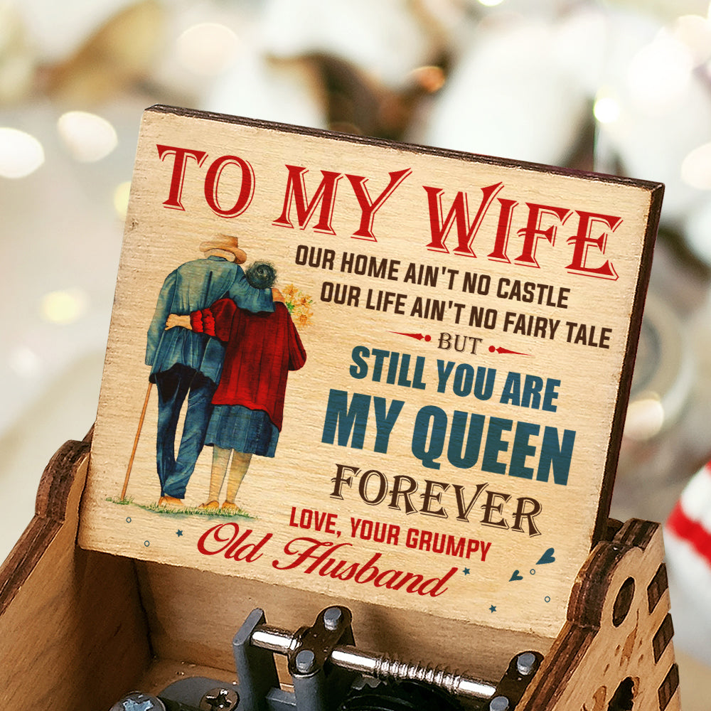  You Are My Queen Forever - Gift For Couples, Husband Wife - Music Box