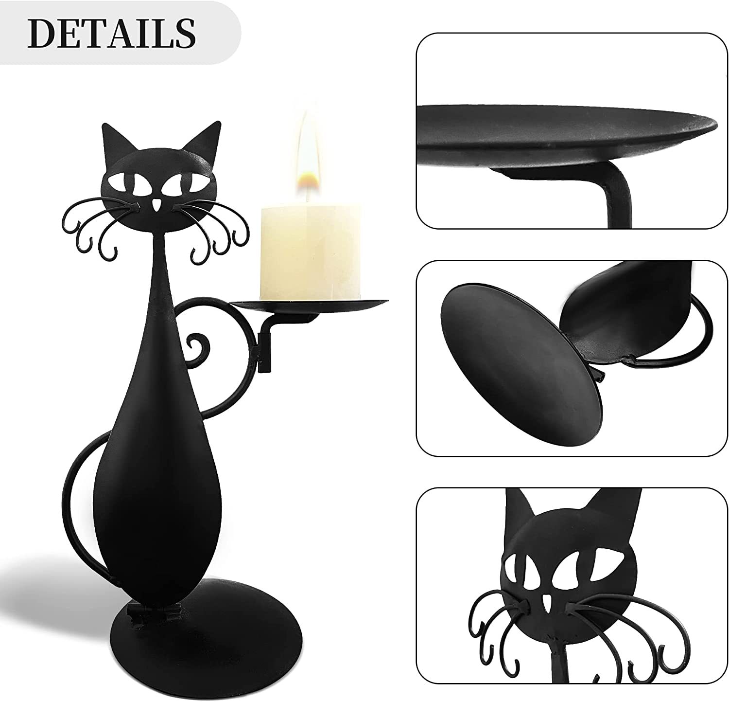 😺Black Cat Candle Holder