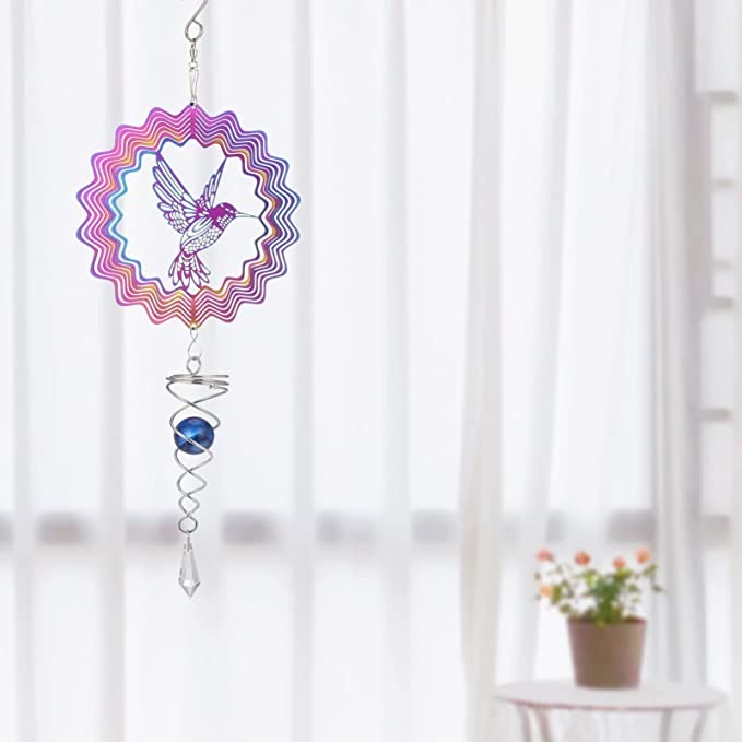 🔥Hot Sale SAVE $10-🐦Hummingbird Hanging Wind Spinner
