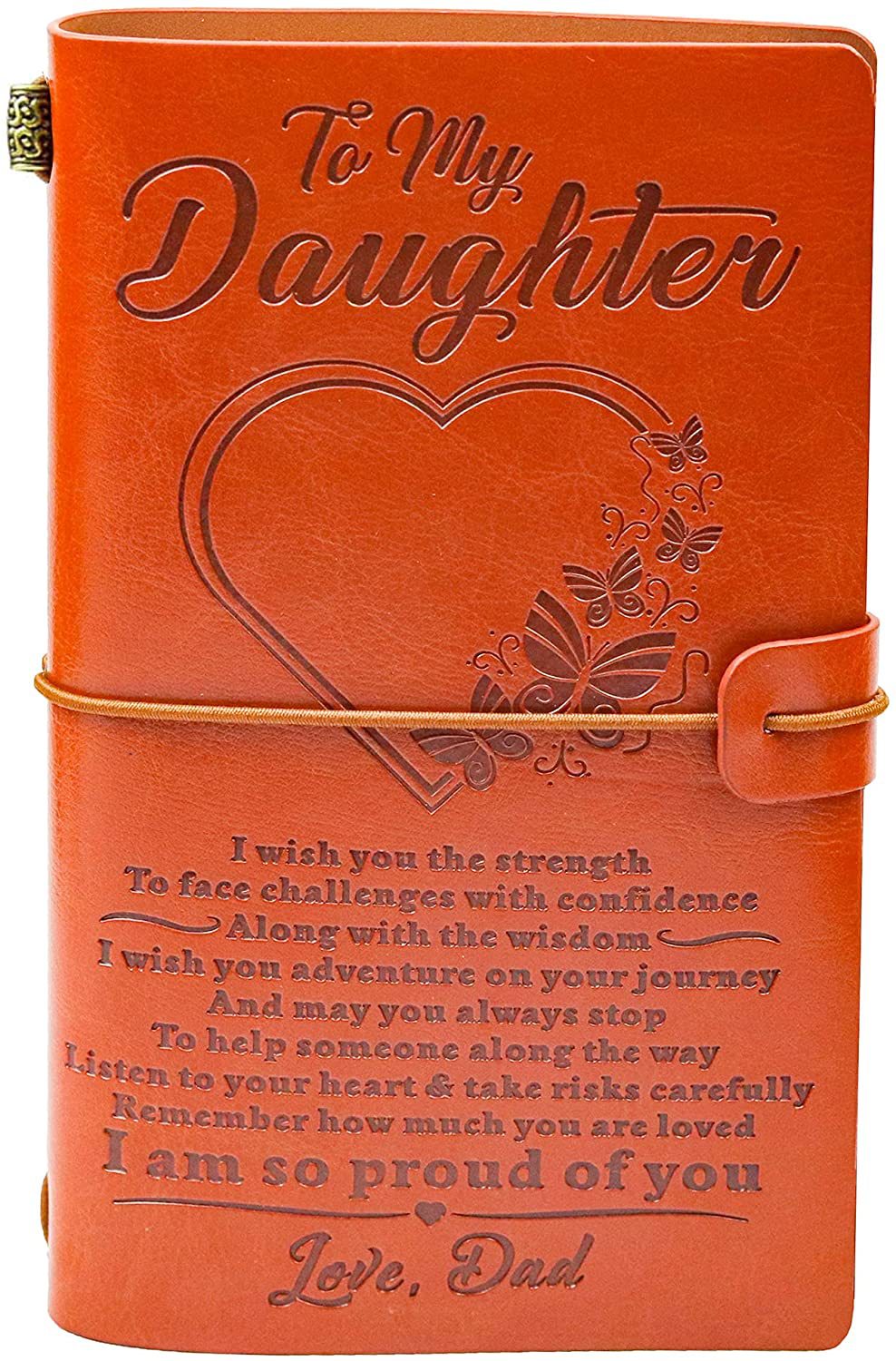 Best Gift-Leather Writing Journal with Inspirational Quotes