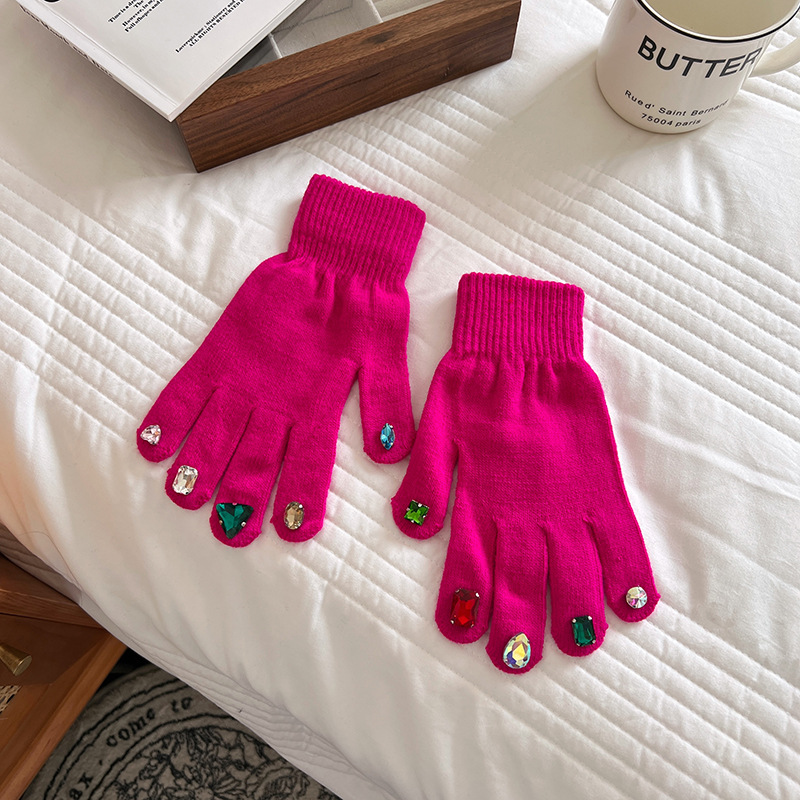Nail Art Rhinestone Gloves