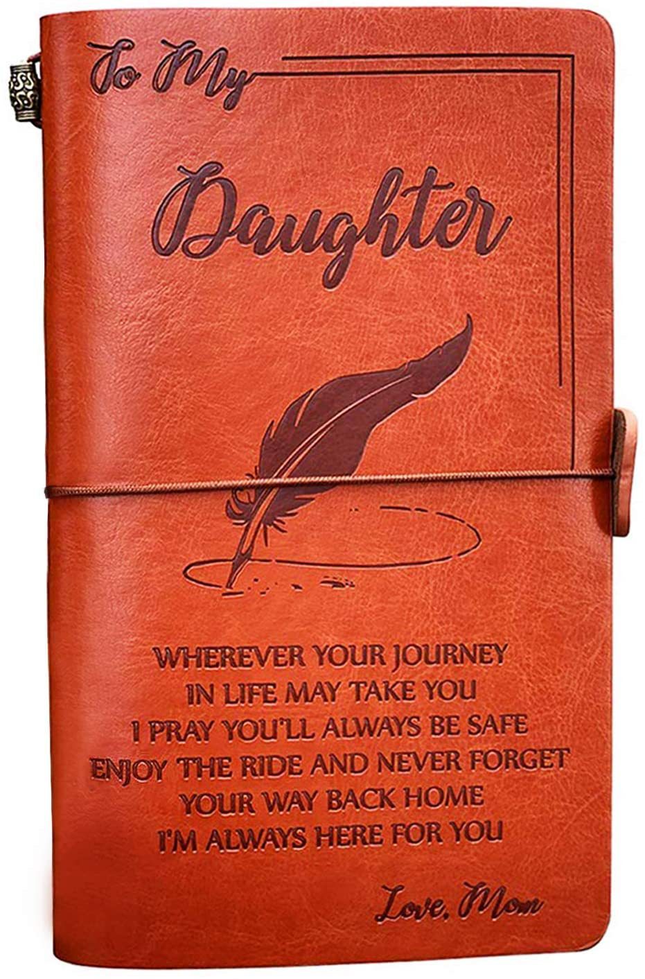 Best Gift-Leather Writing Journal with Inspirational Quotes