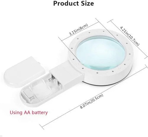 20X Optical Magnifying Glass With LED Light - Senior Gift🎁