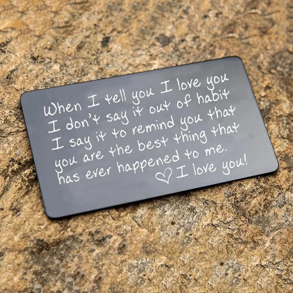 🎁Valentine's Day Gift- Mini Laser Engraved Wallet Card💗
