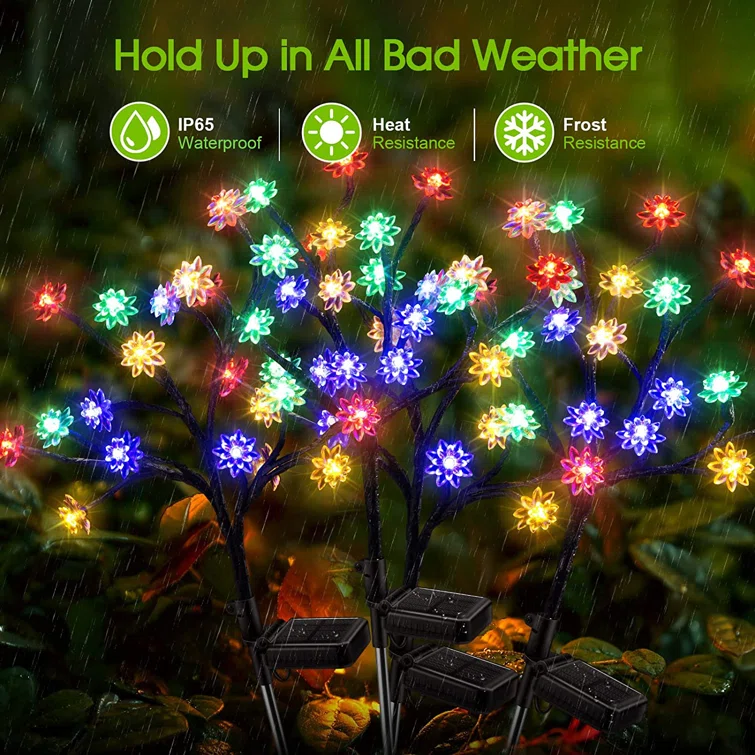 🎊HOT SALE🎊 Waterproof Solar Garden Flower Lamp