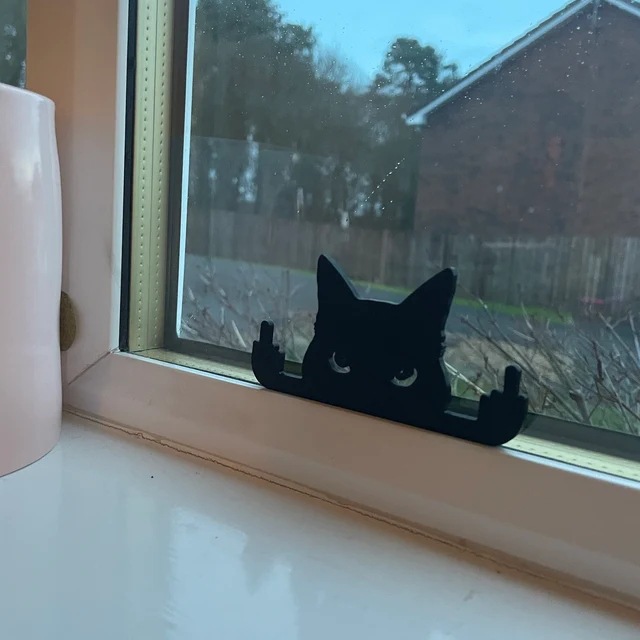 🤣Funny Black Cat Ornament