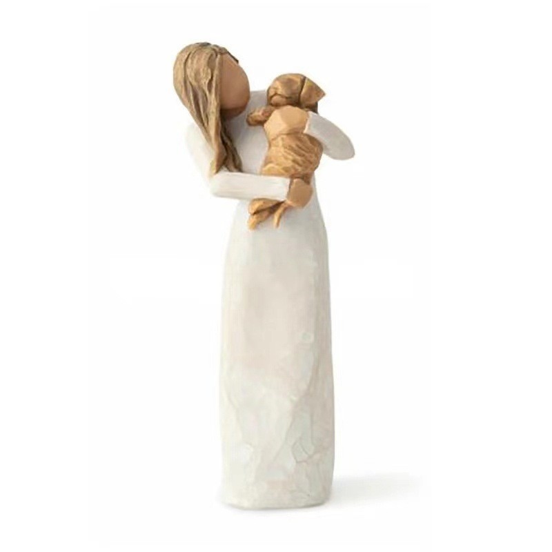 💘Angel Of Friendship Dog Monument Figurine🐱