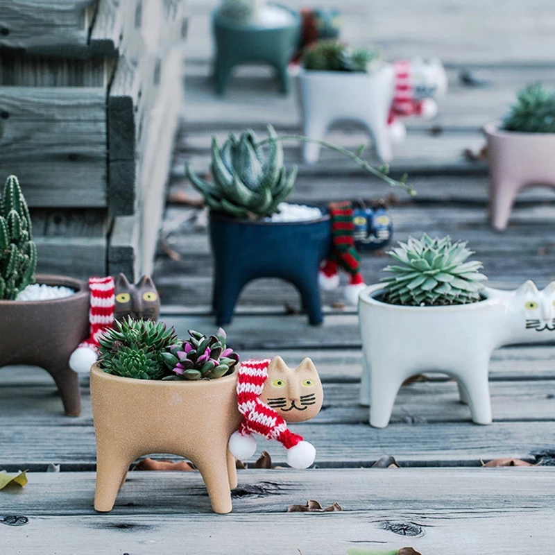 🐱Cute Ceramic Animal Succulent Plant Pots🐱