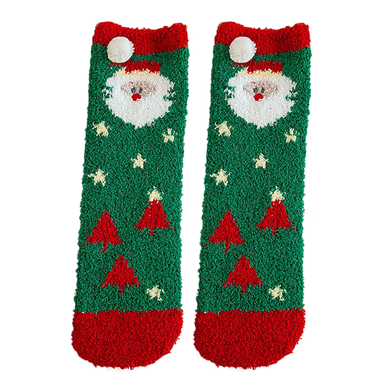 Christmas cute coral fleece warm socks