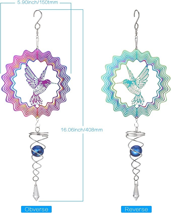 🔥Hot Sale SAVE $10-🐦Hummingbird Hanging Wind Spinner