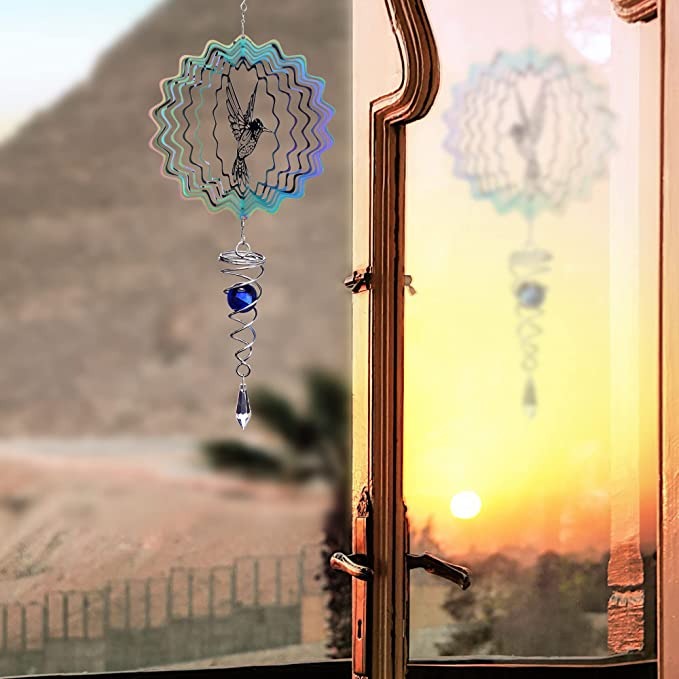 🔥Hot Sale SAVE $10-🐦Hummingbird Hanging Wind Spinner