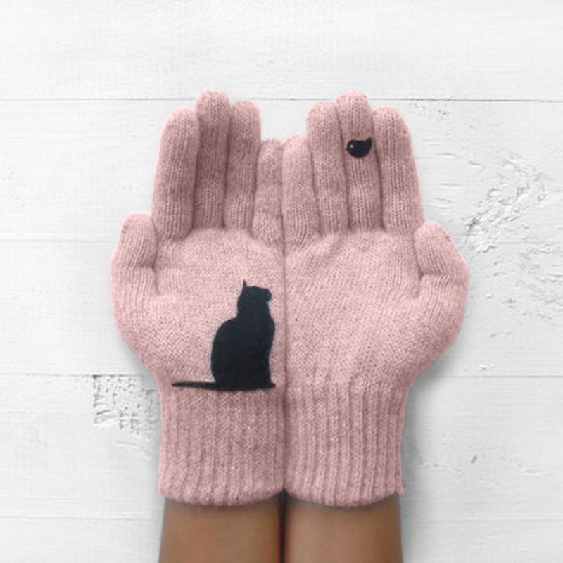 🎁Warm Gift-🐱Cat Fan Woolen Gloves
