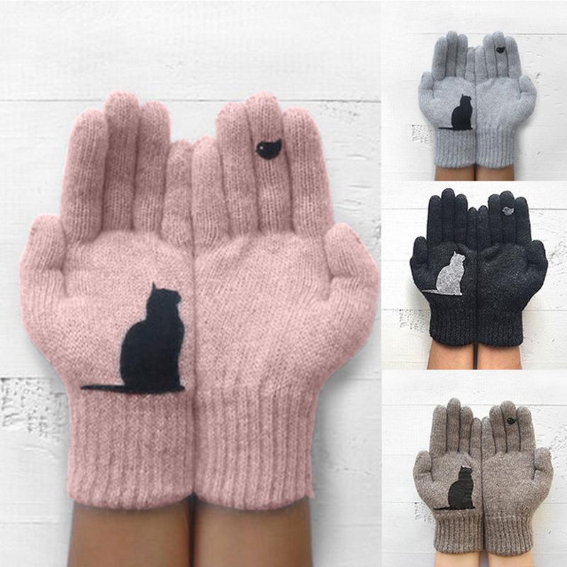 🎁Warm Gift-🐱Cat Fan Woolen Gloves