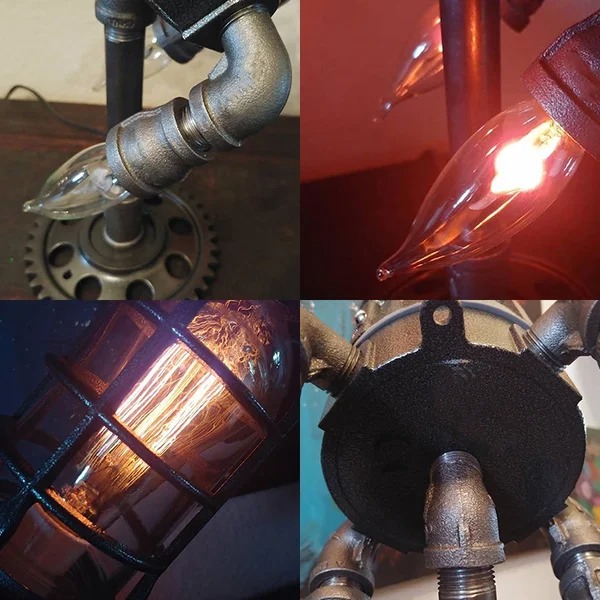 🔥 48% OFF🔥Steampunk Rocket Lamp🚀
