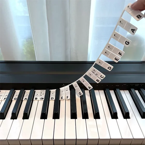 🔥New Year's Promotion 49% Off - Removable Piano Keyboard Note Labels🎶