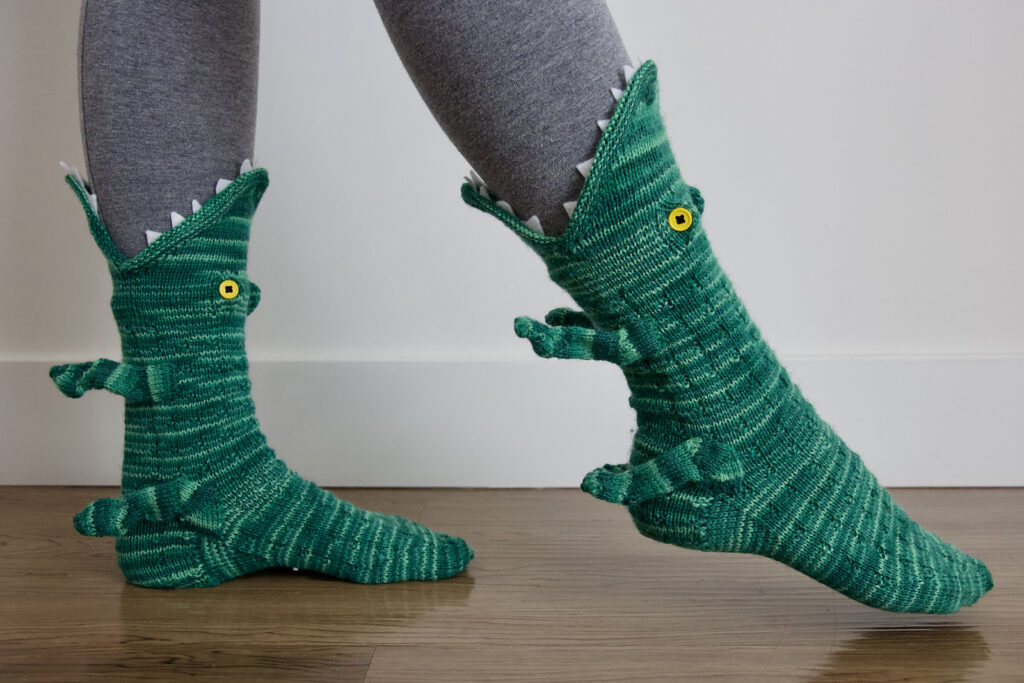 🎅Christmas Pre Sale- 3D Knit Crocodile Socks