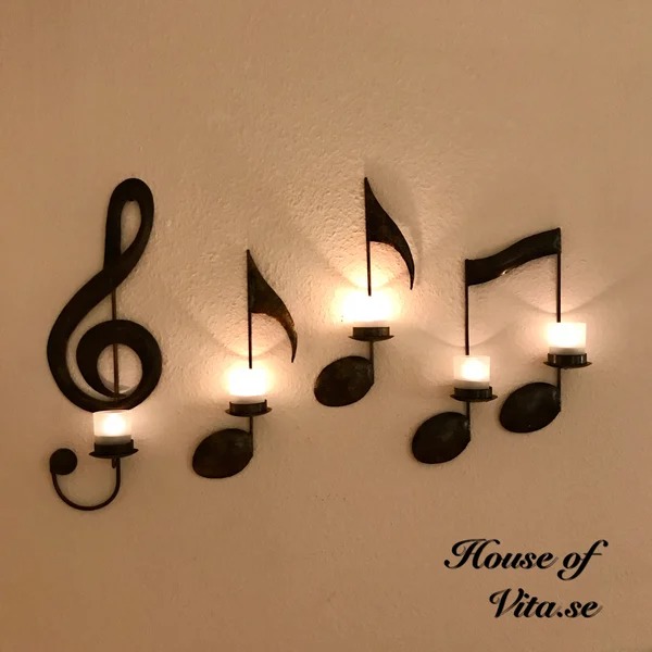 🔥HOT-49%OFF🔥Black Music Note Wall Sconce💡