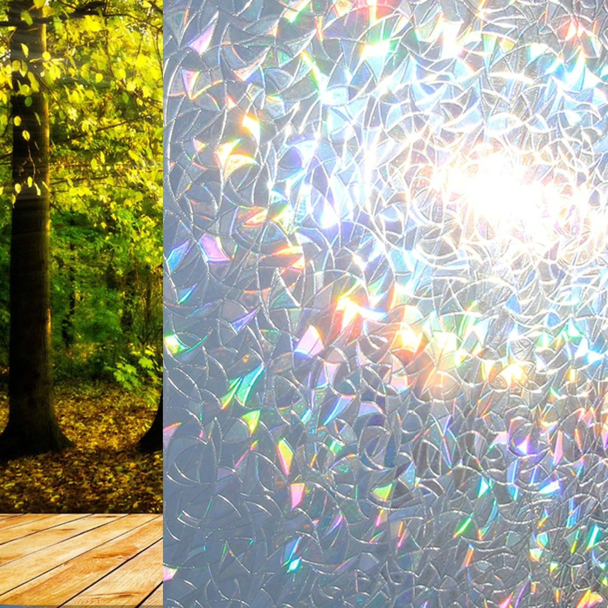 🌈Rainbow Film Anti-light Window Glass Sticker✨