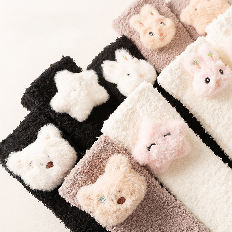 3D Winter Fluffy Fuzzy Socks
