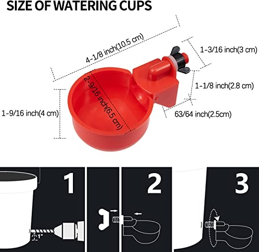 🔥Last Day 50% OFF🔥Automatic Chicken Water Cup Bird Coop