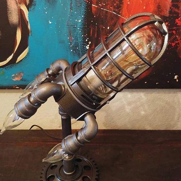 🔥 48% OFF🔥Steampunk Rocket Lamp🚀