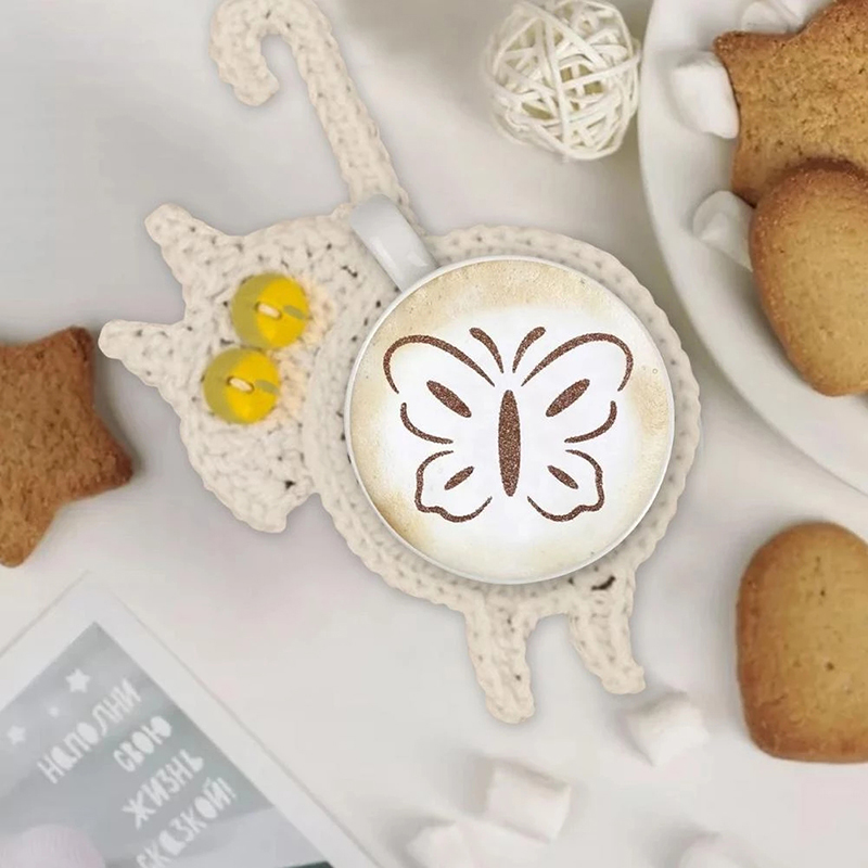 🔥New Arrival🔥Cute Knitted Kitten Butt Coasters💕