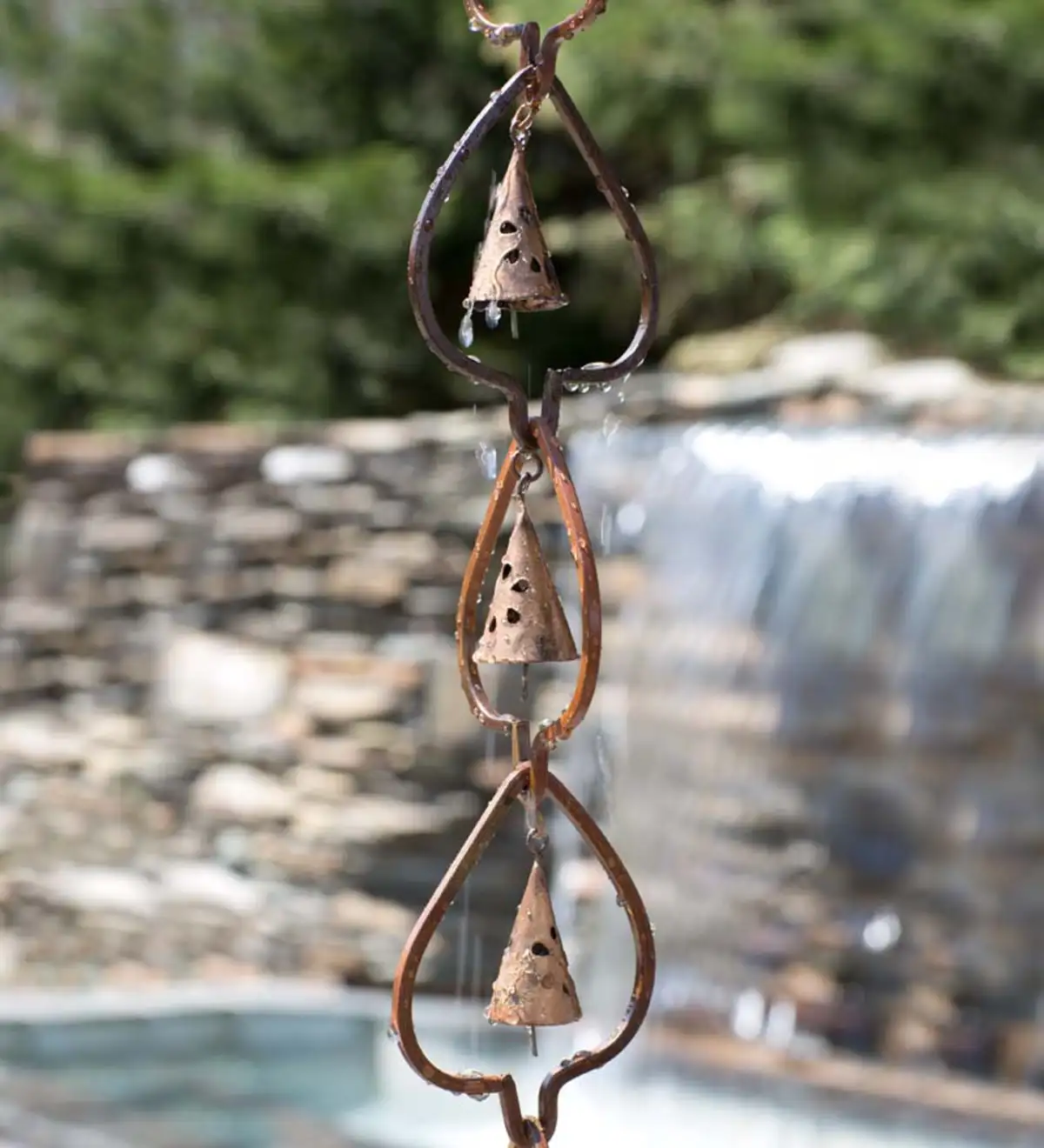 Rain Chain Metal Garden Art Gift for Mom